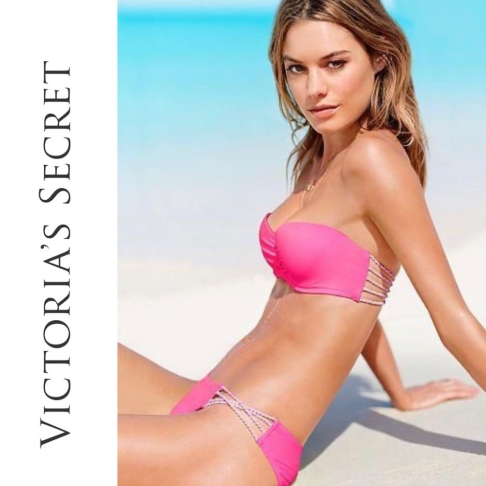 VS Hot Pink 2 PC Braided Bikini